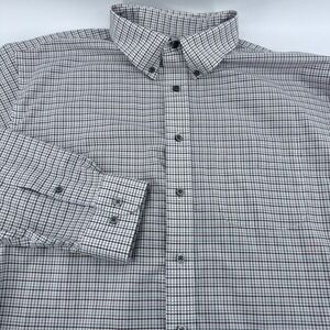 Jos A Bank Traveler Button Down‎ Shirt Mens XL Traditional Fit Long Sleeve Plaid
